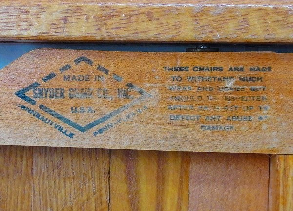 SNYDER CHAIR 木製 アンティーク・フォールディングチェア 折り畳み イス 椅子 US