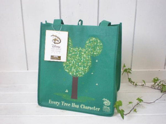 USA限定 ディズニー・ミッキーツリー・エコバッグ/グリーン