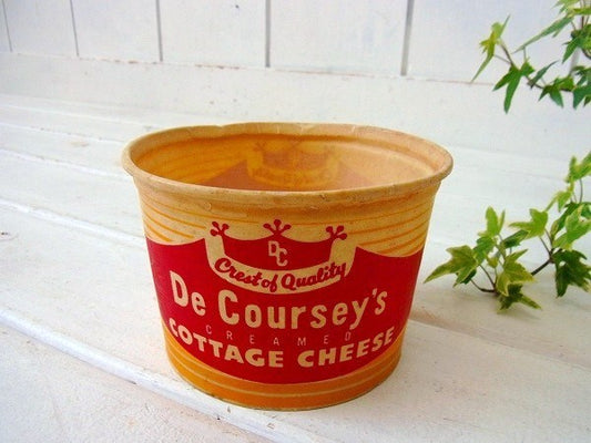ヴィンテージ・カッテージチーズ・カップ/容器 USA
