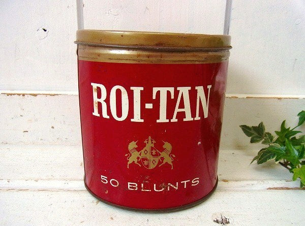 ROI-TAN・タバコ ヴィンテージ・ティン缶・煙草 缶・USA・ブリキ缶・容器