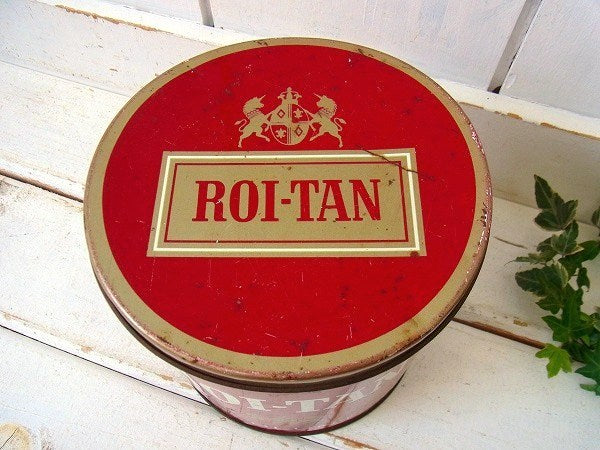 ROI-TAN・タバコ ヴィンテージ・ティン缶・煙草 缶・USA・ブリキ缶・容器