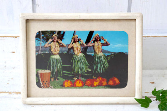 ハワイアン フラガール ダイヤモンドヘッド ハレクラニ 1950s ビンテージ ポストカード 絵葉書