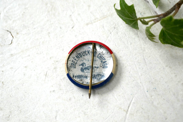 ウェンデルウィルキー 1940's アメリカ大統領選挙 共和党議員 ヴィンテージ 缶バッジ US