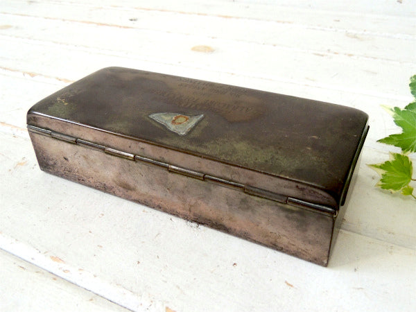 【1969s】フィッシングトーナメント・シルバー製・シガーボックス・煙草ケース・宝石箱・記念品