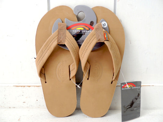 【RAINBOW】レインボーサンダル・シェラブラウン・MEN'S(Mサイズ)+ステッカー付き
