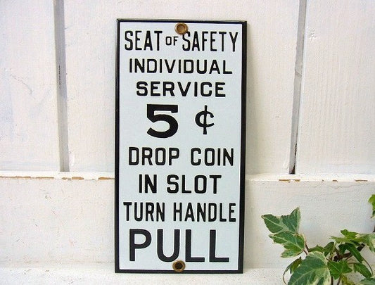 デッドストック・小さなアンティーク・ホーローサイン/サインプレート/看板 USA