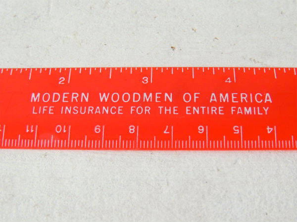 【1960~1970s】アメリカ保険会社・アドバタイジング・ビンテージ・鉛筆削り付き・ルーラー・定規