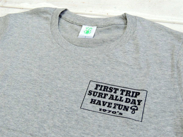 【First Trip】ファーストトリップ・グレー色・オリジナル・Tシャツ/コットン100%