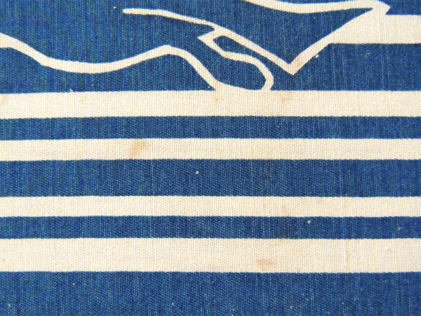 【Marushka】カモメ柄・ファブリック製・ヴィンテージ・アートフレーム・ウォールアート・壁飾り