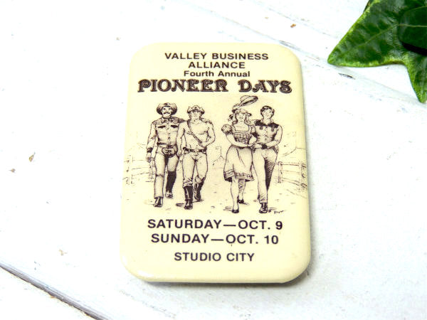PIONEER DAYS 西部開拓時代 ウエスタン&カントリースタイル・ビンテージ・缶バッジ USA