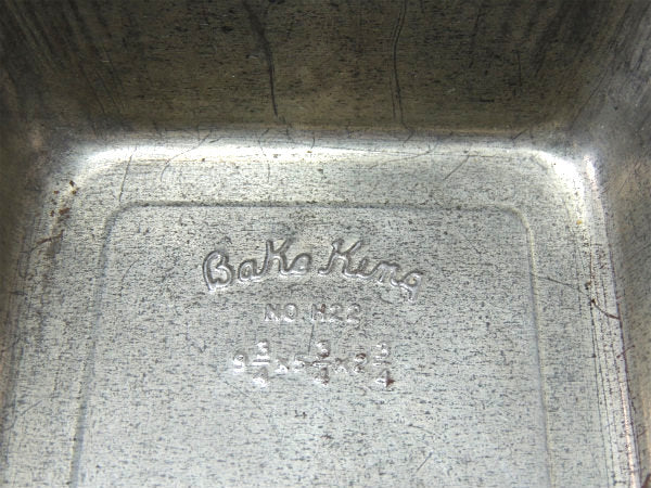 【BakeKing】ティン製・ヴィンテージ・パウンドケーキモールド/ベーキングティン/菓子型/焼型