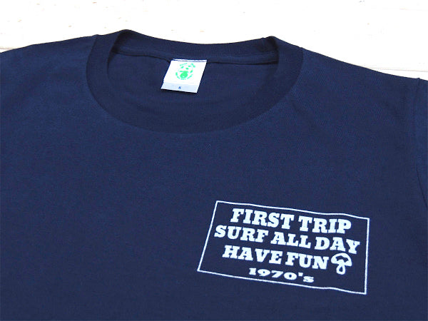 【First Trip】ファーストトリップ・インディゴ色・オリジナル・Tシャツ/コットン100%