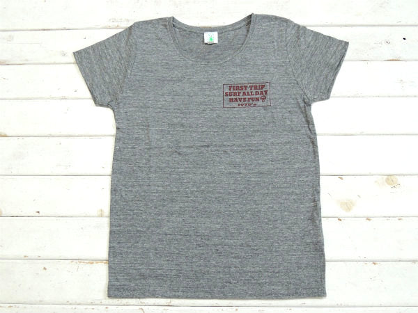 【First Trip】ファーストトリップ・ヴィンテージヘザー色・オリジナル・Tシャツ(レディース)