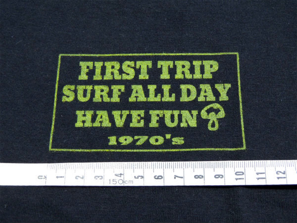 【First Trip】ファーストトリップ・ブラック色・オリジナル・Tシャツ/コットン100%