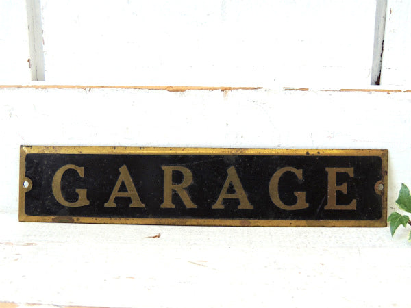 GARAGE ガレージ 真鍮製 ノスタルジック デッドストック ヴィンテージ サイン 看板 USA