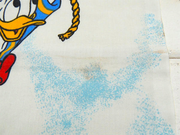 【ミッキー&フレンズ】ディズニー・気球柄・ユーズドシーツ(フラットタイプ) USA