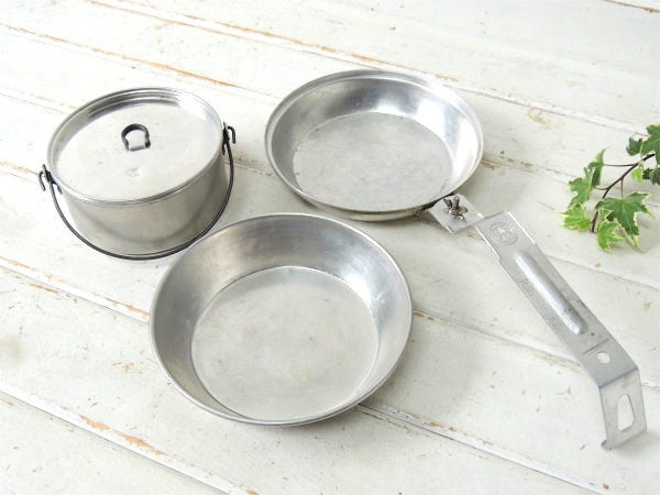 ボーイスカウト メスキット アメリカ製 アルミ製 キャンプ 3点セット