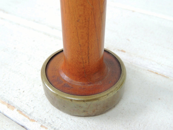 古い 木製・工業用 アンティーク・糸巻き・ボビン・スプール・USA 裁縫道具・店内装飾