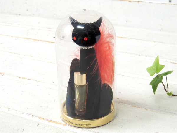 【MAXFACTOR・マックスファクター】アンティーク&ビンテージ・パフュームボトル・黒猫・香水瓶