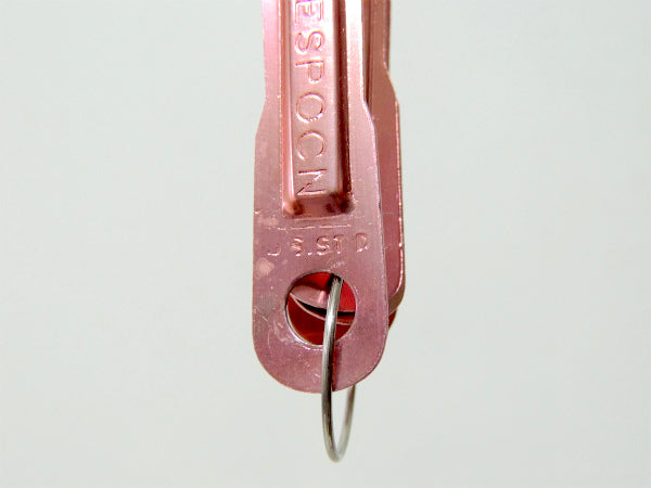 【US ST'D】ピンク色・アルミ製・4本セット・ヴィンテージ・計量スプーン/メジャーリングスプーン