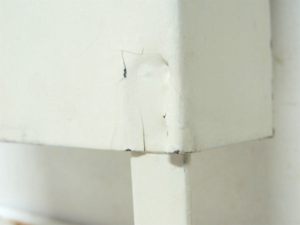 USA ホワイト スタッズ デザイン 新聞受け付き ヴィンテージ メールボックス 郵便受け ポスト 壁掛け