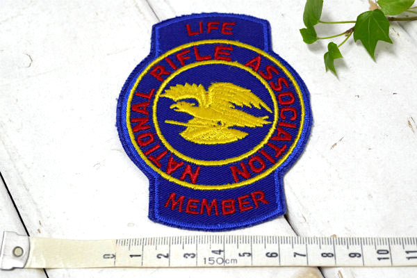 NRA アメリカ合衆国 イーグル 全米ライフル協会 ビンテージ・刺繍　ワッペン USA アクセサリー