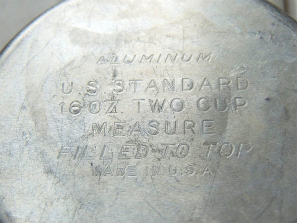 【U.S.STANDARD】アルミ製・ヴィンテージ・メジャーリングカップ・計量カップ・アルミコップ