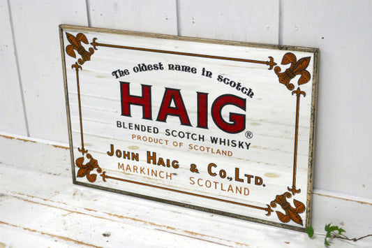 HAIG・ヘイグ スコッチ・ウイスキー・アドバタイジング・ヴィンテージ・パブミラー・鏡