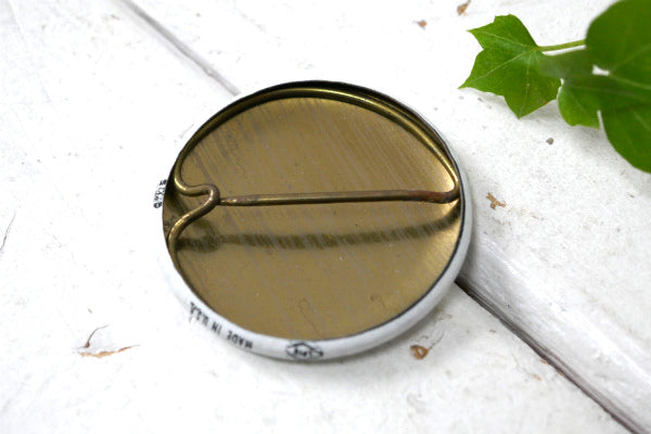 USWA 全米鉄鋼労組 ヴィンテージ・メンバー・缶バッジ MADE IN USA デッドストック