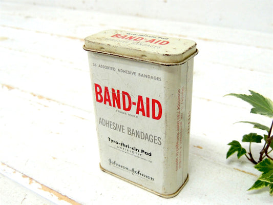 【ジョンソン&ジョンソン】1960's~バンドエイド・小さなヴィンテージ・ティン缶/ブリキ缶 USA