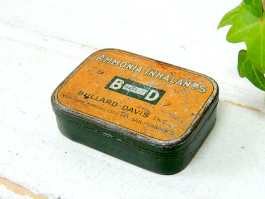 【AMMONIA INHALANTS】アンティーク・ティン缶・薬箱・NY・サンフランシスコ・USA