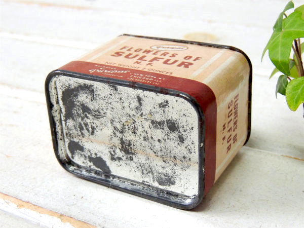 【FLOWERS OF SULFUR】ヴィンテージ・パウダー缶・ティン缶 USA/NY/LA/シカゴ