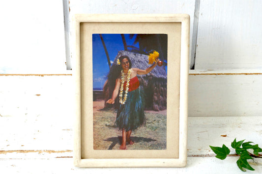 フラ ダンサー 美女 ハワイ ホノルル 衣装・ビンテージ・ポストカード ハガキ・絵葉書