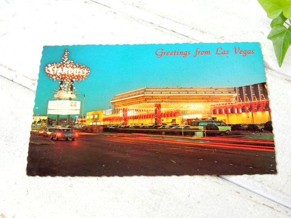 【ラスベガス・夜景・写真】1960s~・ネオンサイン・アメ車・ホテル・ビンテージ・ポストカード・葉書