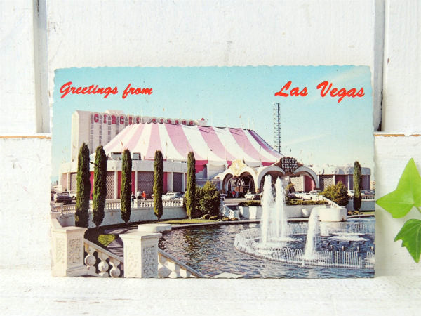 【サーカス・サーカスホテル】1960s~・アメ車・ビンテージ・ポストカード・葉書・写真・べガス