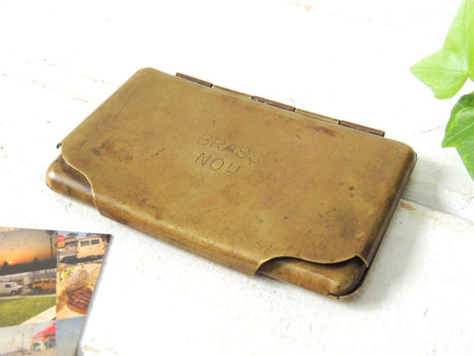 【BRASS・真鍮製】アンティーク&ヴィンテージ・名刺入れ・カードケース・ファッション・アクセサリ