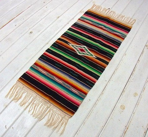 【ネイティブ】サティロ柄・アンティーク・テーブルセンター・ラグ/マットUSA・生地