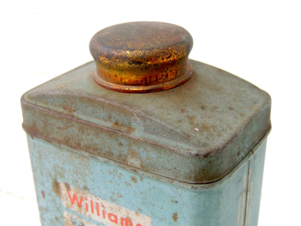 Williams ブリキ・アンティーク・シェービング用・TIN缶・パウダーケース BARBER 髭