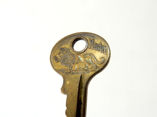 マスターロック ライオン MASTER U.S.A.・ヴィンテージ・キー・鍵・key・真鍮製