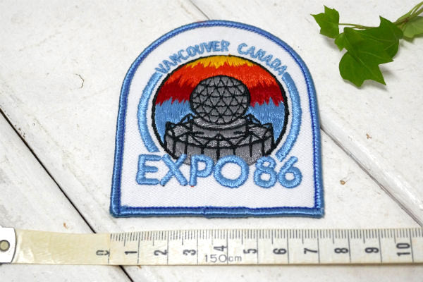 EXPO86・カナダ バンクーバー国際交通博覧会 記念品 ヴィンテージ・刺繍・ワッペン パッチ
