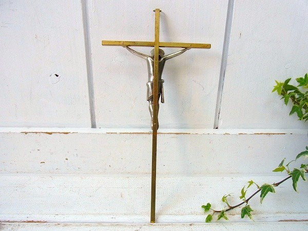 西ドイツ製・アンティーク・十字架/クロス/crucifix/キリスト/聖品 　USA
