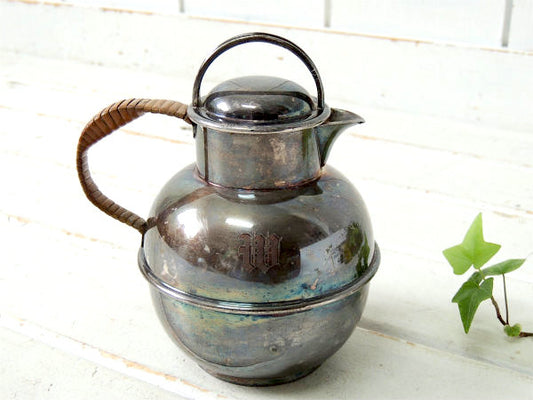 【SHEFFIELD】英国・シェフィールド・シルバー製・アンティーク・ティーポット/ポット/銀食器