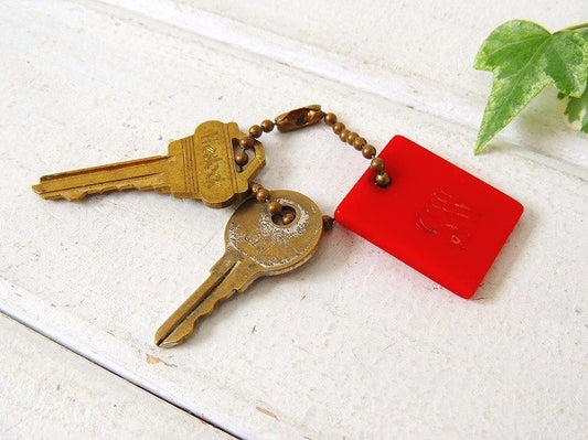 【NEVADA CLUB/ラスベガス】ビンテージ・キーホルダー・真鍮製キー2本付き・USA