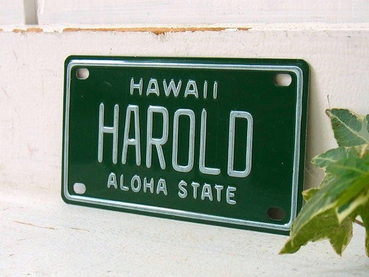 【HAWAII】ハワイ州・小さなヴィンテージ・ナンバープレート/ライセンスプレート USA②
