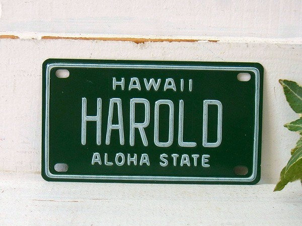 【HAWAII】ハワイ州・小さなヴィンテージ・ナンバープレート/ライセンスプレート USA②