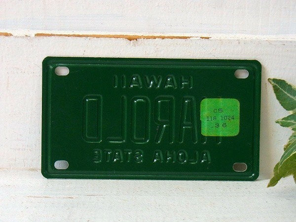 【HAWAII】ハワイ州・小さなヴィンテージ・ナンバープレート/ライセンスプレート USA②
