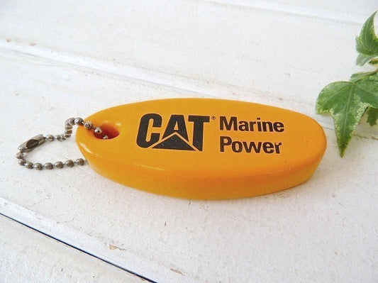 【CAT Marine Power/ノベルティ】フロート・キーホルダー・USA・ビンテージ