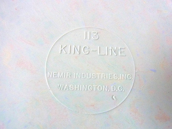 【KING-LINE】メラミン製・ヴィンテージ・ランチプレート/仕切トレー・USA