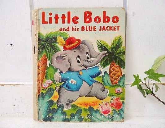 【Little Bobo】子ゾウ&動物・50'sヴィンテージ・絵本 USA/アニマル