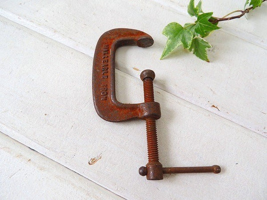 【MALLEABLE IRON/工業系】ヴィンテージ・シャコ万力/C型クランプ/道具